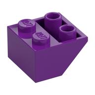 Brick Sloped Inverted 45° 2 × 2 [Ovoid Bottom Pin, Bar-sized Stud Holes] Lila