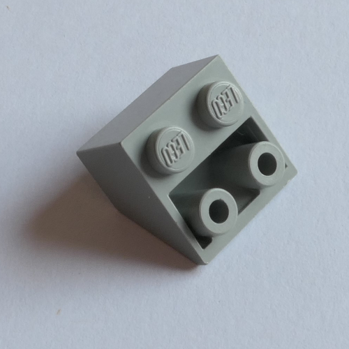 Brick Sloped Inverted 45° 2 × 2 [Ovoid Bottom Pin, Small Stud Holes] Hellgrau