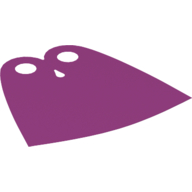 Neckwear Cape, Tear-Drop Neck Cut [Spongy Stretchable Fabric] Magenta