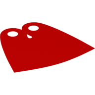 Neckwear Cape, Tear-Drop Neck Cut [Spongy Stretchable Fabric] Rot