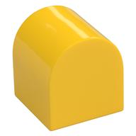 Duplo Brick 2 × 2 × 2 Curved Top Yellow