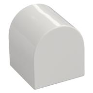 Duplo Brick 2 × 2 × 2 Curved Top White