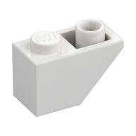 Brick Sloped Inverted 45° 2 × 1 White