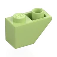 Brick Sloped Inverted 45° 2 × 1 Yellowish Green