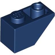 Brick Sloped Inverted 45° 2 × 1 Dark Blue