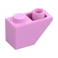 Brick Sloped Inverted 45° 2 × 1 Bright Pink
