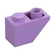 Brick Sloped Inverted 45° 2 × 1 Medium Lavender