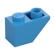 Brick Sloped Inverted 45° 2 × 1 Dark Azure