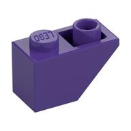 Brick Sloped Inverted 45° 2 × 1 Dark Purple
