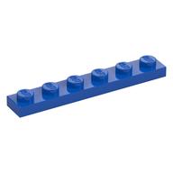 Platte 1 × 6 Blau