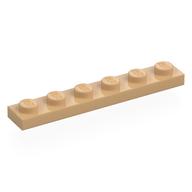Plate 1 × 6 Warm Tan