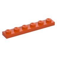 Plate 1 × 6 Reddish Orange