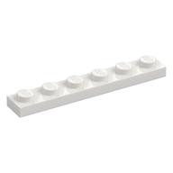 Plate 1 × 6 White