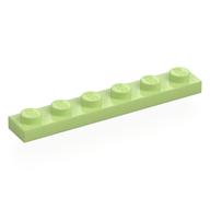 Plate 1 × 6 Yellowish Green