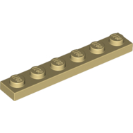 Platte 1 × 6 Beige