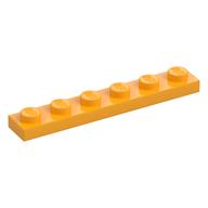 Plate 1 × 6 Bright Light Orange