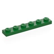 Plate 1 × 6 Green