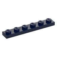 Platte 1 × 6 Dunkelblau