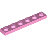 Plate 1 × 6 Bright Pink