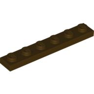 Plate 1 × 6 Dark Brown