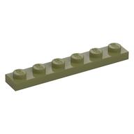 Plate 1 × 6 Olive Green