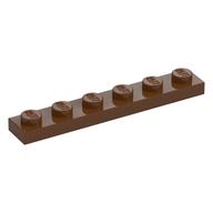 Plate 1 × 6 Reddish Brown