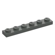 Plate 1 × 6 Dark Gray