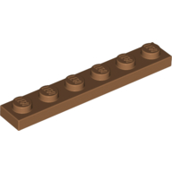Plate 1 × 6 Medium Nougat