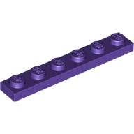 Plate 1 × 6 Dark Purple