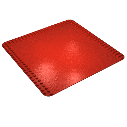 Baseplate 24 × 24 with Studs on Edges Rot