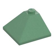 Brick Sloped 33° 3 × 3 Double Convex Sand Green