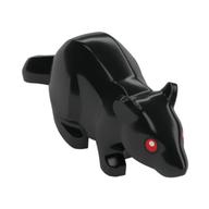 Animal, Rodent, Rat / Mouse with Red Eyes print Black