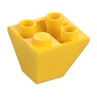 Brick Sloped Inverted 45° 2 × 2 Double Convex Gelb
