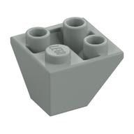 Brick Sloped Inverted 45° 2 × 2 Double Convex Light Gray
