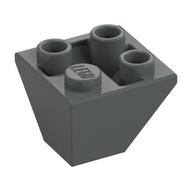 Brick Sloped Inverted 45° 2 × 2 Double Convex Dunkelgrau