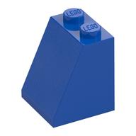 Brick Sloped 65° 2 × 2 × 2 with Bottom Tube Blue