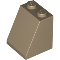 Dachstein 65° 2 × 2 × 2 mit unten Rohr Dunkelbeige