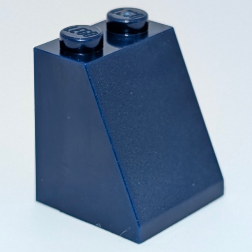Brick Sloped 65° 2 × 2 × 2 with Bottom Tube with Robe with White Bats and Gold Trim, White Skirt Print Dark Blue