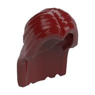 Hair Long Parted in Center Dark Red