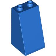 Brick Sloped 75° 2 × 2 × 3 [Hollow Studs] Blue