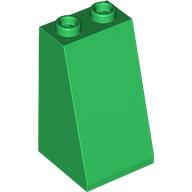 Brick Sloped 75° 2 × 2 × 3 [Hollow Studs] Green