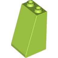 Brick Sloped 75° 2 × 2 × 3 [Hollow Studs] Lime