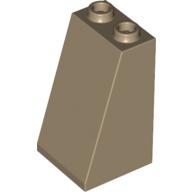 Brick Sloped 75° 2 × 2 × 3 [Hollow Studs] Dark Tan