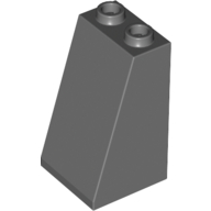 Brick Sloped 75° 2 × 2 × 3 [Hollow Studs] Dark Bluish Gray