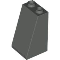 Brick Sloped 75° 2 × 2 × 3 [Hollow Studs] Dark Gray