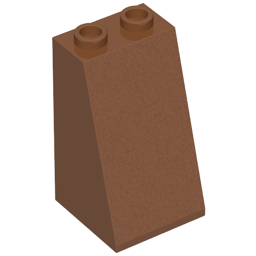 Brick Sloped 75° 2 × 2 × 3 Smooth Reddish Brown