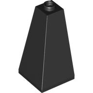 Brick Sloped 75° 2 × 2 × 3 Double Convex Black