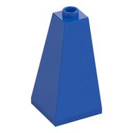 Brick Sloped 75° 2 × 2 × 3 Double Convex Blau