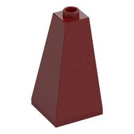 Brick Sloped 75° 2 × 2 × 3 Double Convex Dark Red
