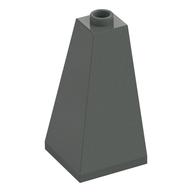 Brick Sloped 75° 2 × 2 × 3 Double Convex Dark Gray